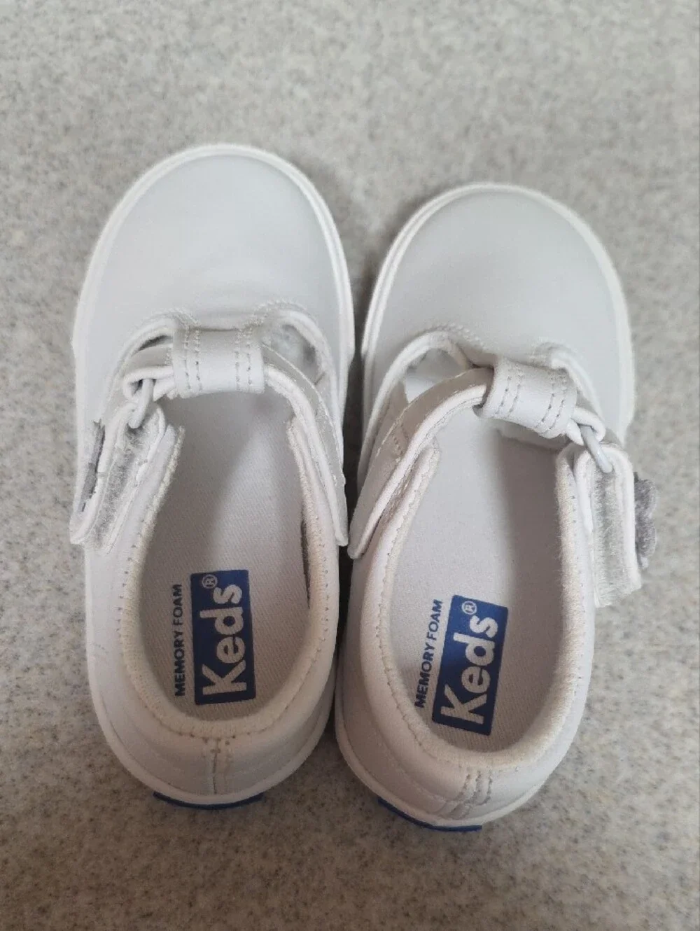 Keds Kids White T-Strap Sneakers